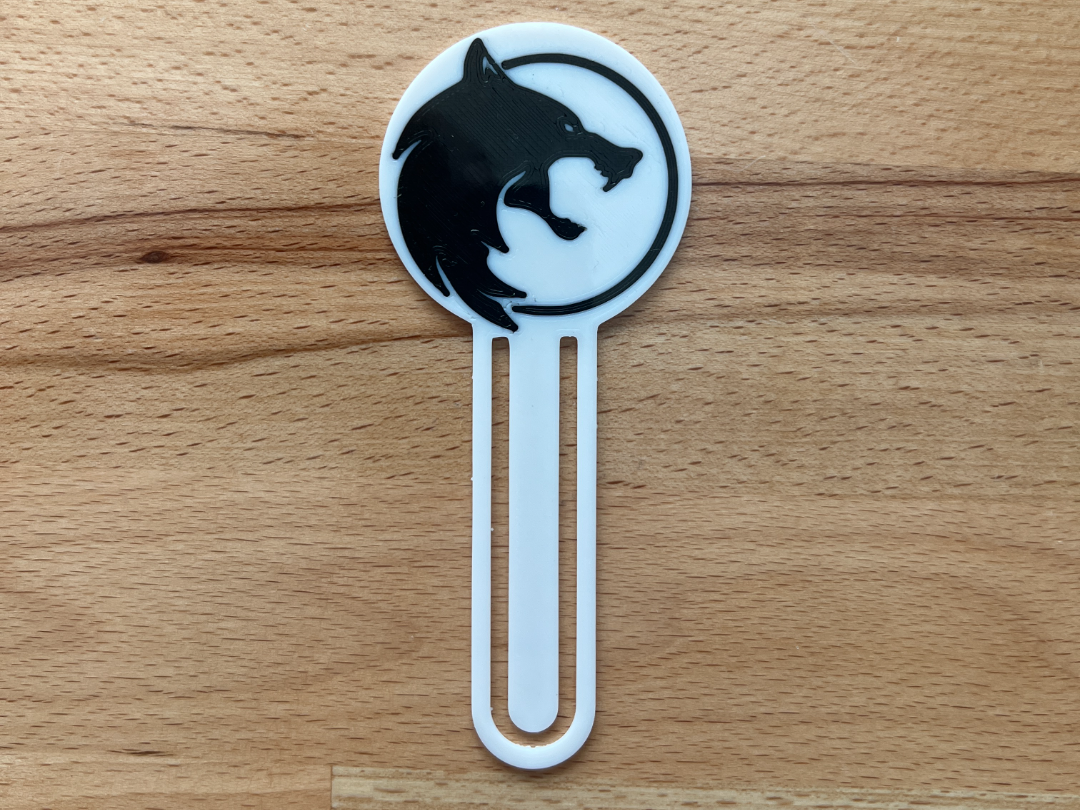 The Witcher Medallion Bookmark White Wolf Geralt
