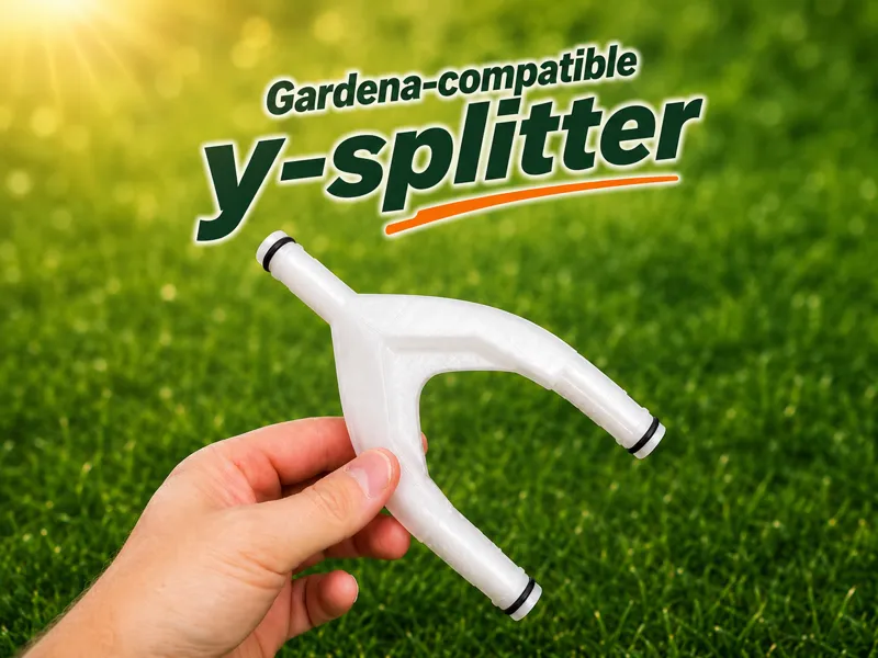 Gardena-compatible Y-splitter