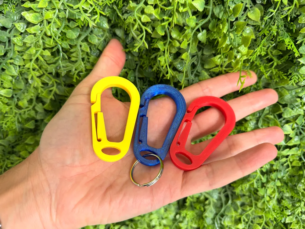 SnapRing Carabiner v3 – Reinforced Spring - Free 3D Print Model ...