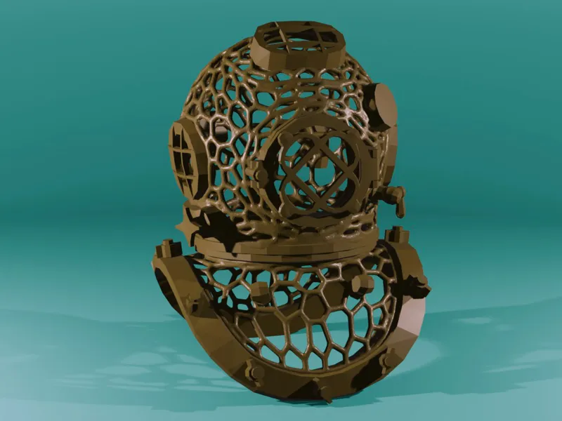 Diving Helmet Voronoi