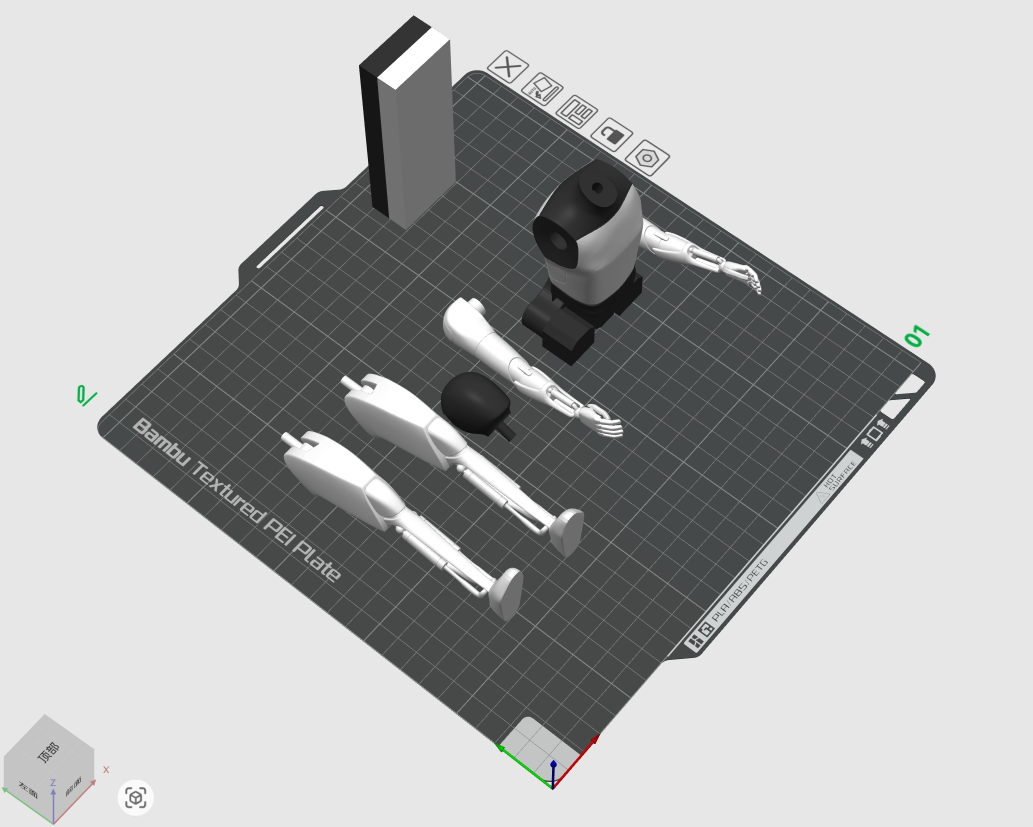 Miniatura 2 do modelo 3D 马斯克特斯拉人形机器人擎天柱tesla optimus v2第一版