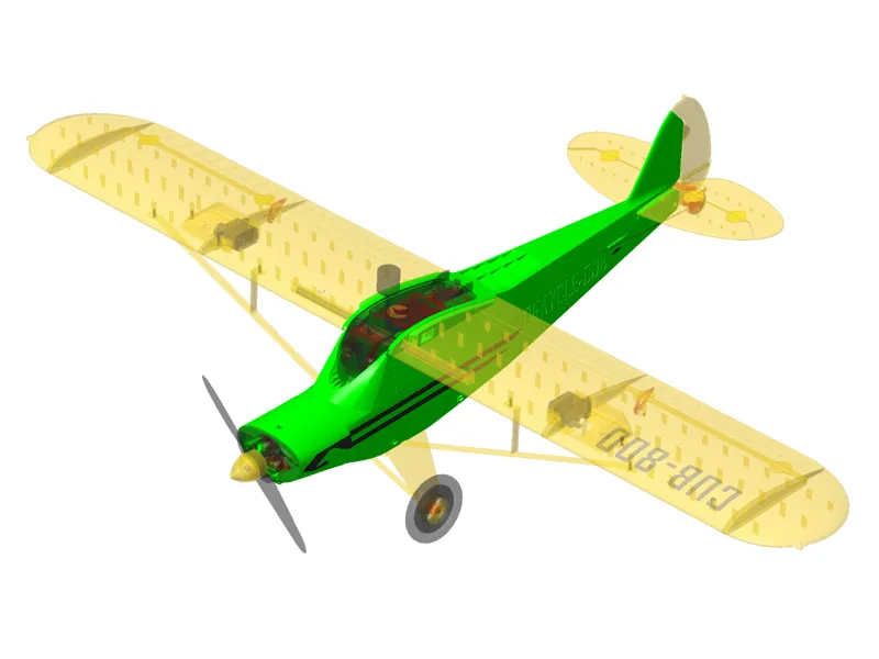 CraycleCub V2 800 mm FPV Trainer Plane - Test File