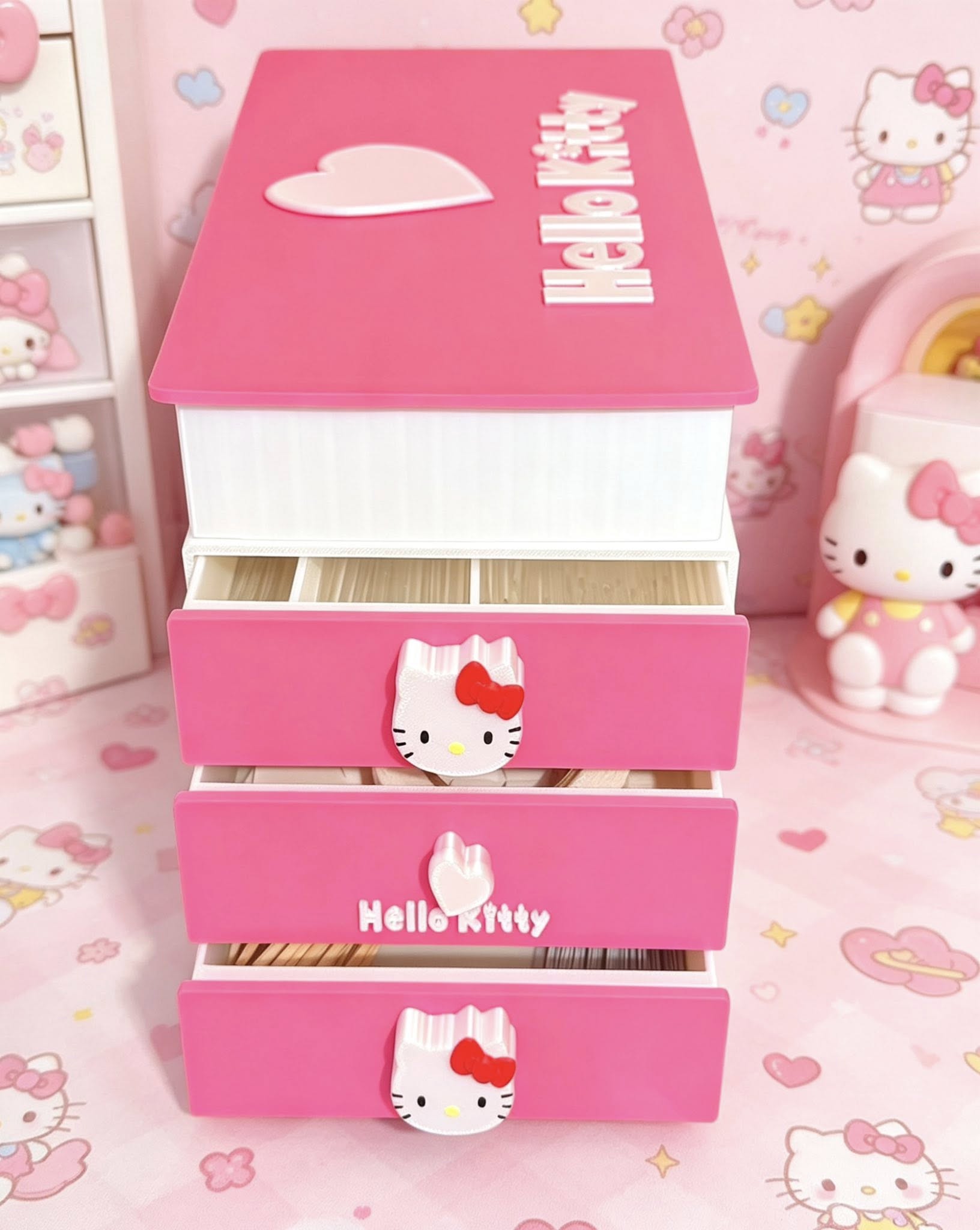 Miniatura 2 do modelo 3D hello Kitty储物收纳盒