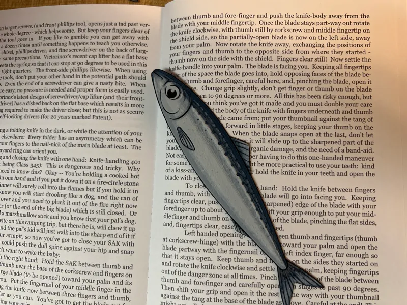 Sardine Bookmark