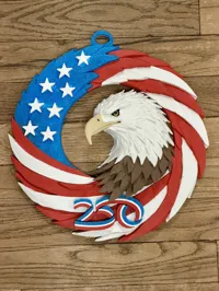 250 Ribbon Logo on Wreath