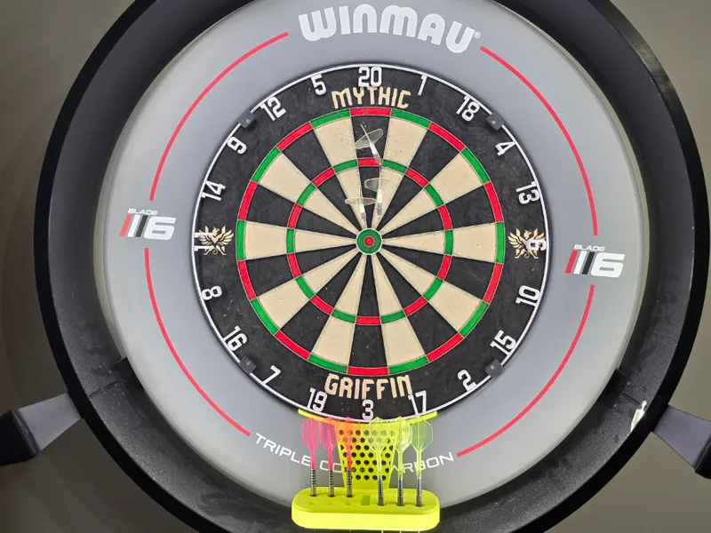 Darts holder for dartboard