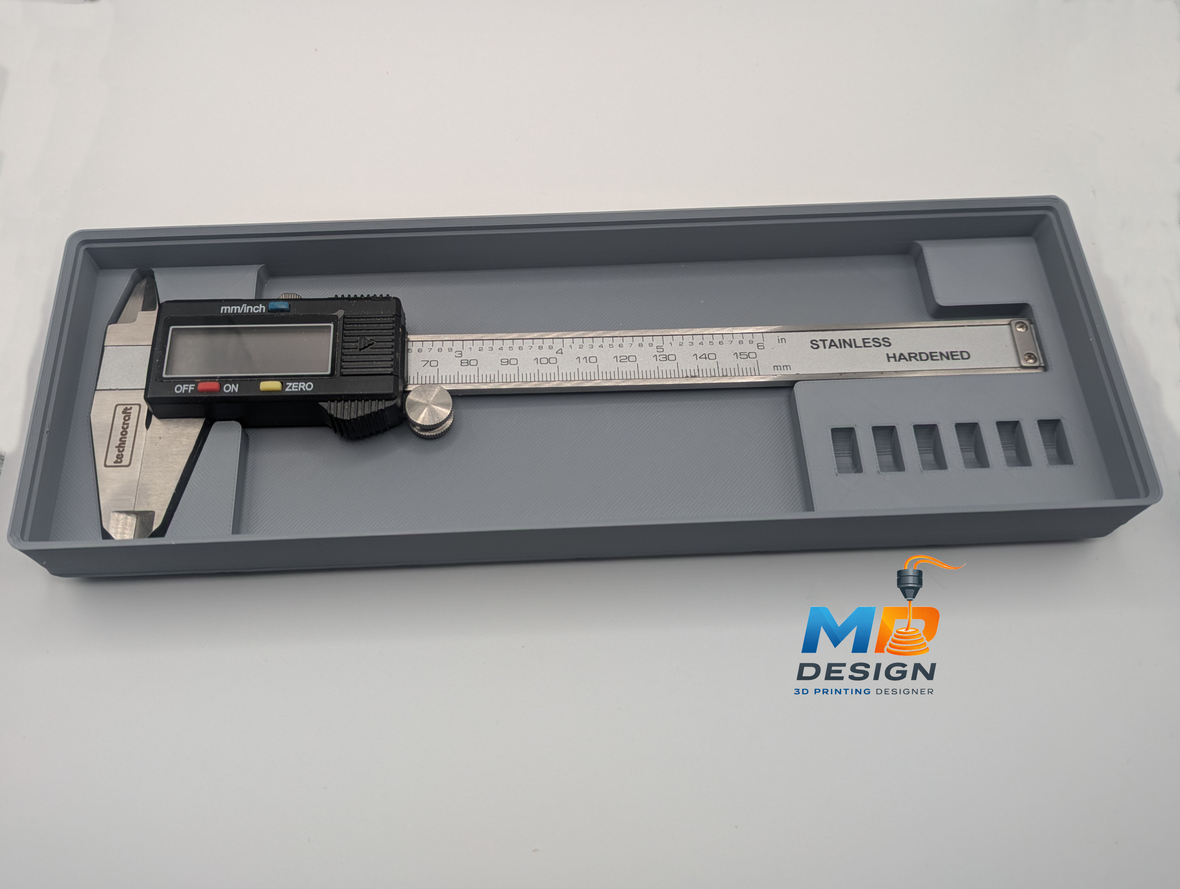 Miniatura 3 do modelo 3D Gridfinity Caliper Holder