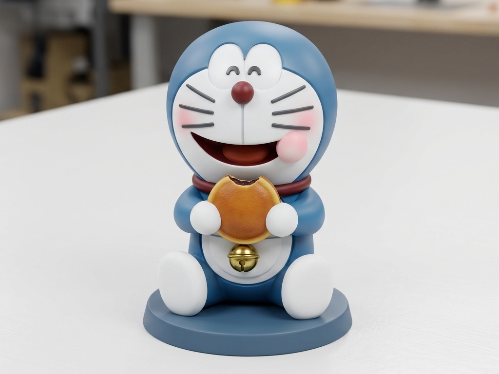 Doraemon miniature- Statuetta Classica con Base