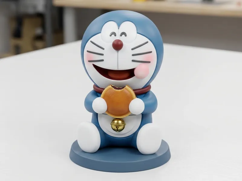 Doraemon miniature- Statuetta Classica con Base