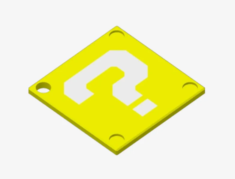 Super Mario Bros Decision Coin Keychain