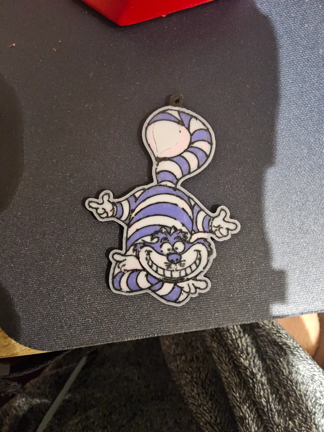 Alice in Wonderland - Cheshire cat earrings view 2