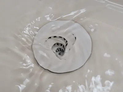 Vortex Bathroom Sink Hair Catcher (33mm & 35mm)