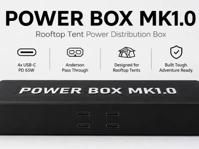 Anderson Roof Top Tent Power Box  (4x USB-C)