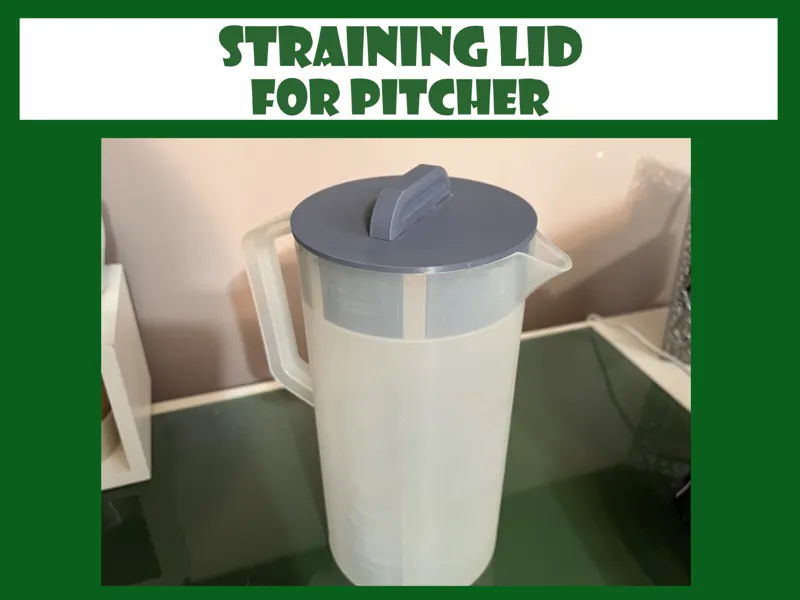 Pitcher Straining Lid