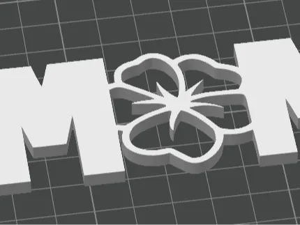 Mom Keychain with Flower