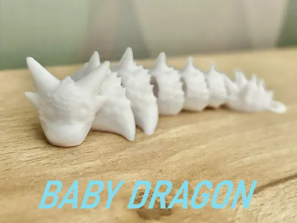 Porte-clés bébé dragon articulé