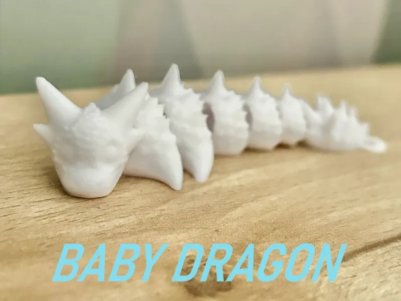 Flexi baby dragon keyhcain