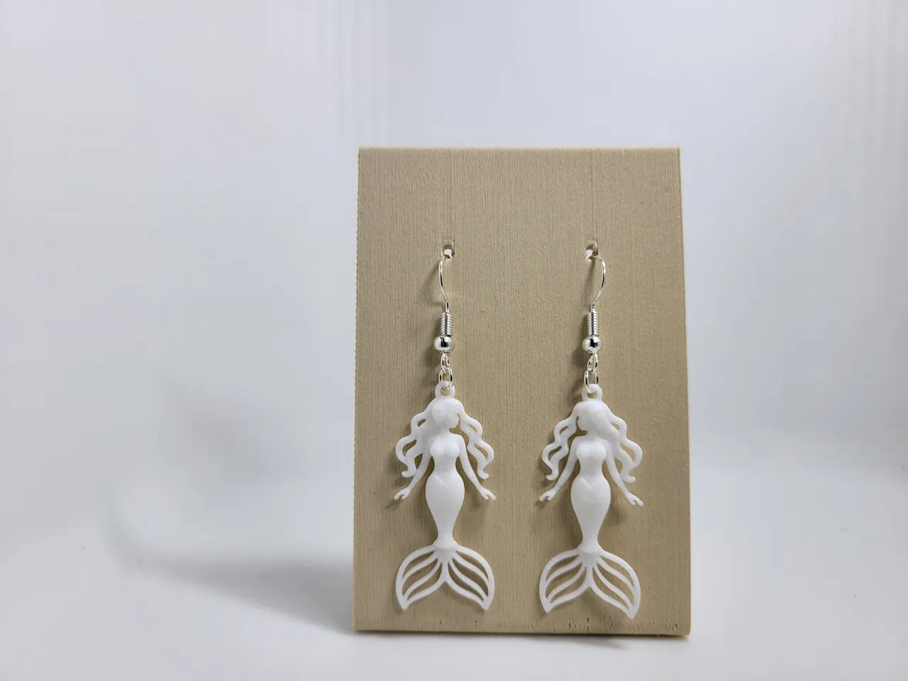 Mermaid earrings view 3
