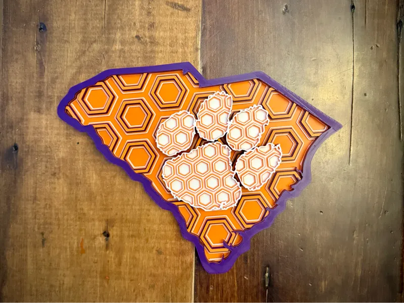 Clemson South Carolina Dimensional Mosaic