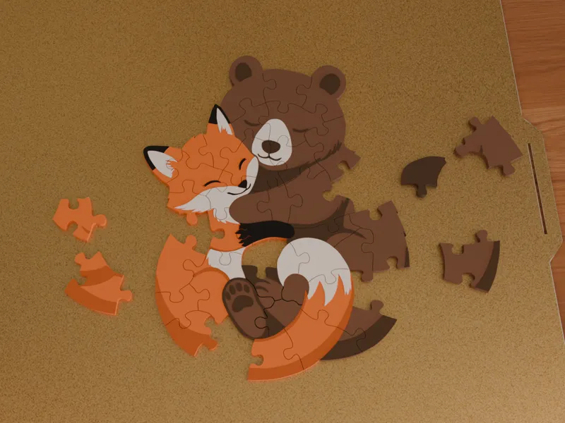 Fox and Bear Puzzle