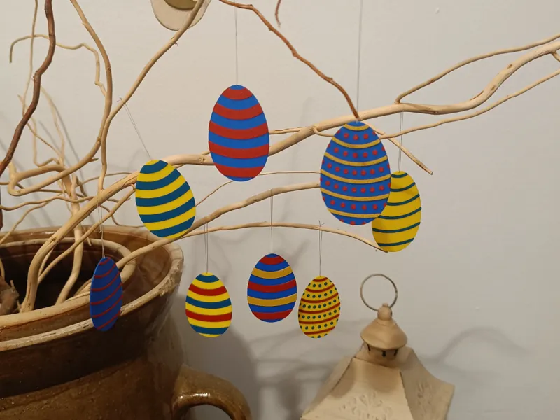 Easter eggs for hanging
