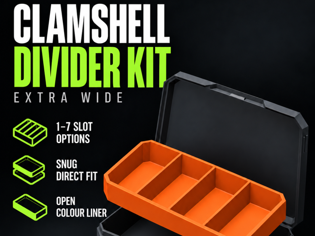 Extra Wide Clamshell Box Divider Inserts 3D model