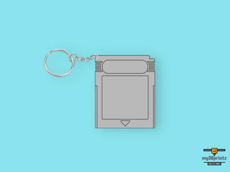 Gameboy Game Cartridge Keychain
