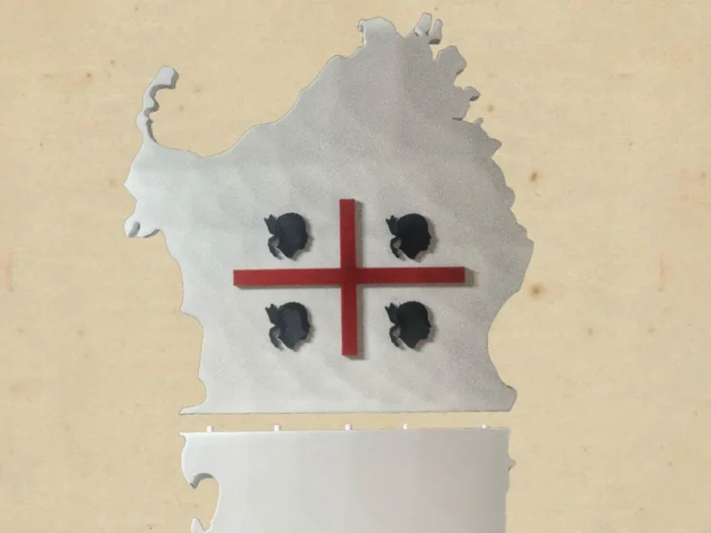 Sardegna - Island & Flag (KEIN AMS)