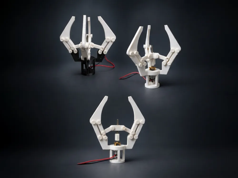 Post Gripper Robotic Gripper - 2, 3 & 4 - Mechanism - Free 3D Print Model - MakerWorld
