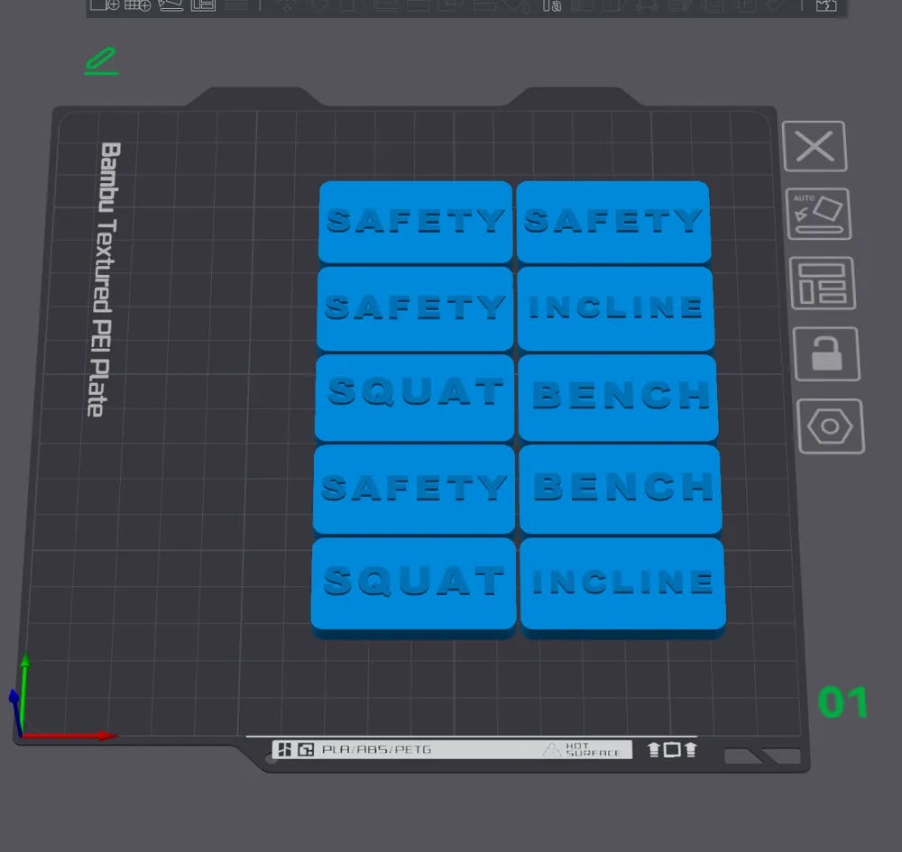 Power Rack Magnetic Labels For 2