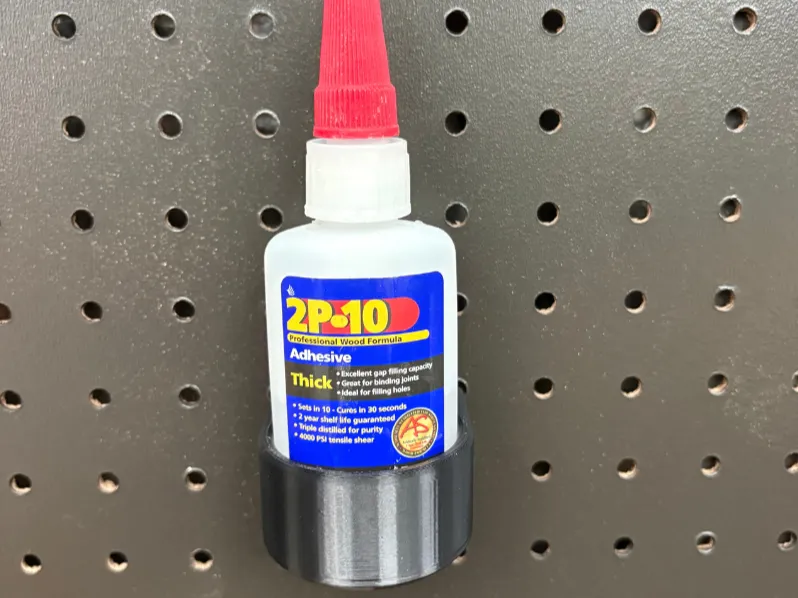 Heavy-Duty Pegboard Bottle Holder (45mm)