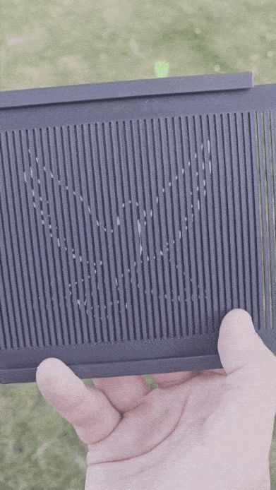 Flapping flying bird Optical illusion Scanimation 