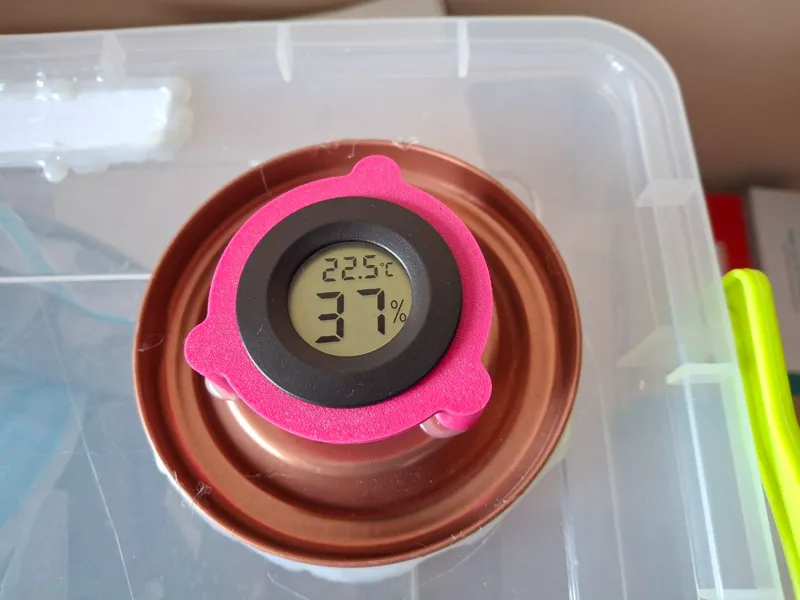 Filament Dry Box Hygrometer Holder –External Mount