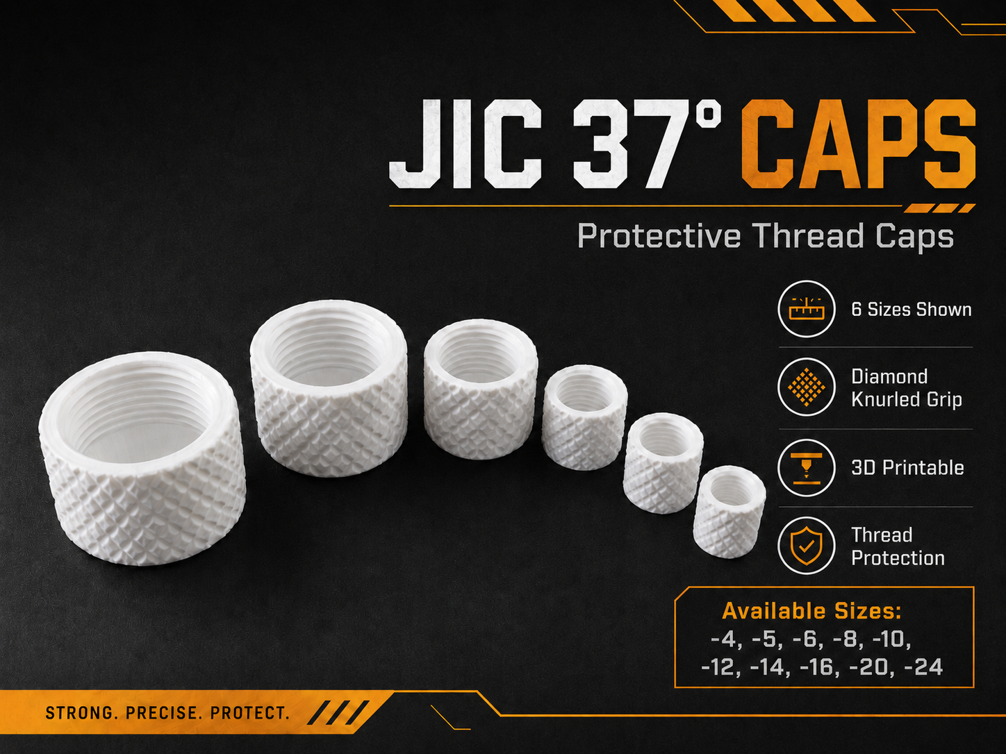 JIC 37° Protective Thread Caps