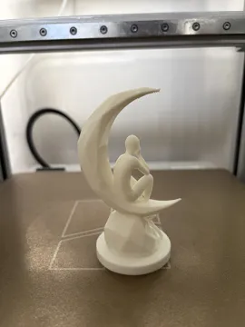 Figura decorativa: Dreamer on the Moon – Modern Art Sculpture — vista de referencia 5