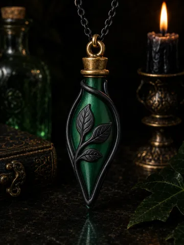 Dije o accesorio de collar: Leaf Potion Pendant — vista de referencia 4
