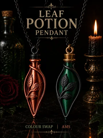 Dije o accesorio de collar: Leaf Potion Pendant — vista de referencia 2