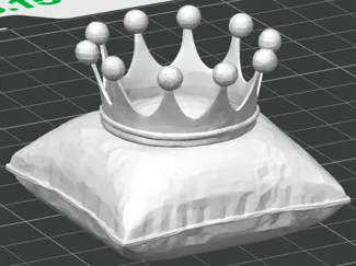 Crown on pillow