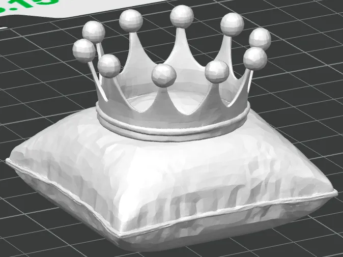 Crown on pillow