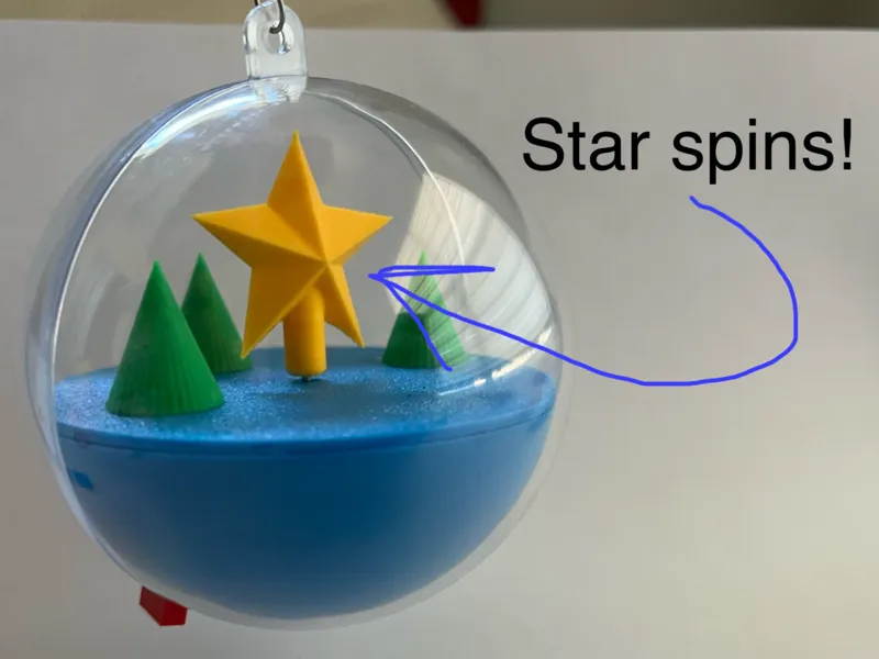Motorized Spinning Christmas Ornament