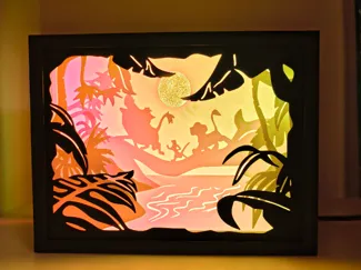 lion king lightbox shadowbox disney A1 mini