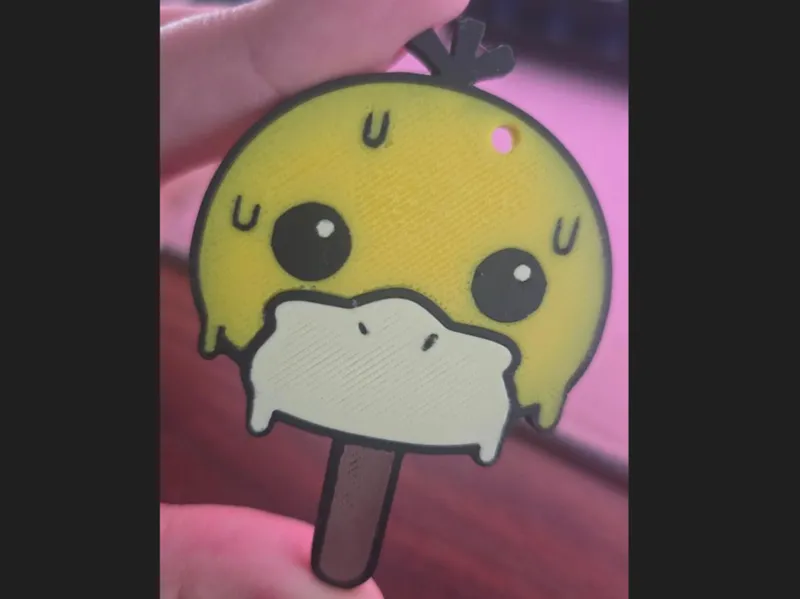Psyduck Popsicle Keychain