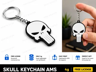 Punisher keychain ams free