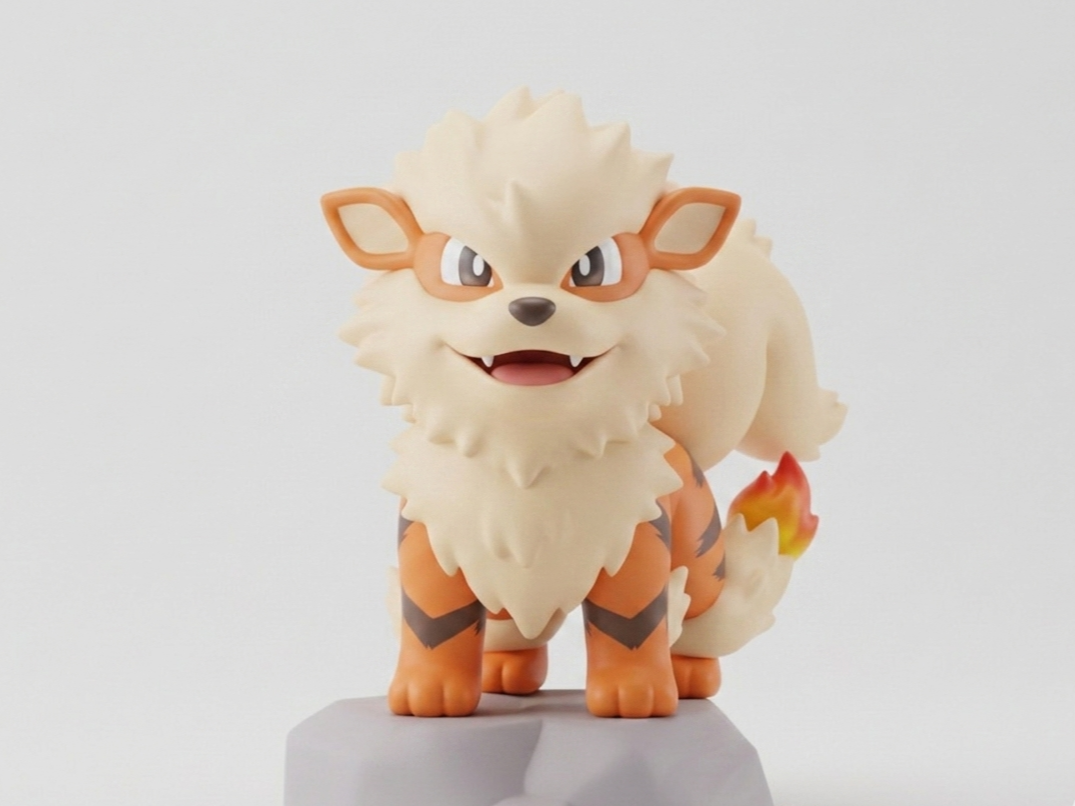 Pokemon Arcanine Monocolor chibi
