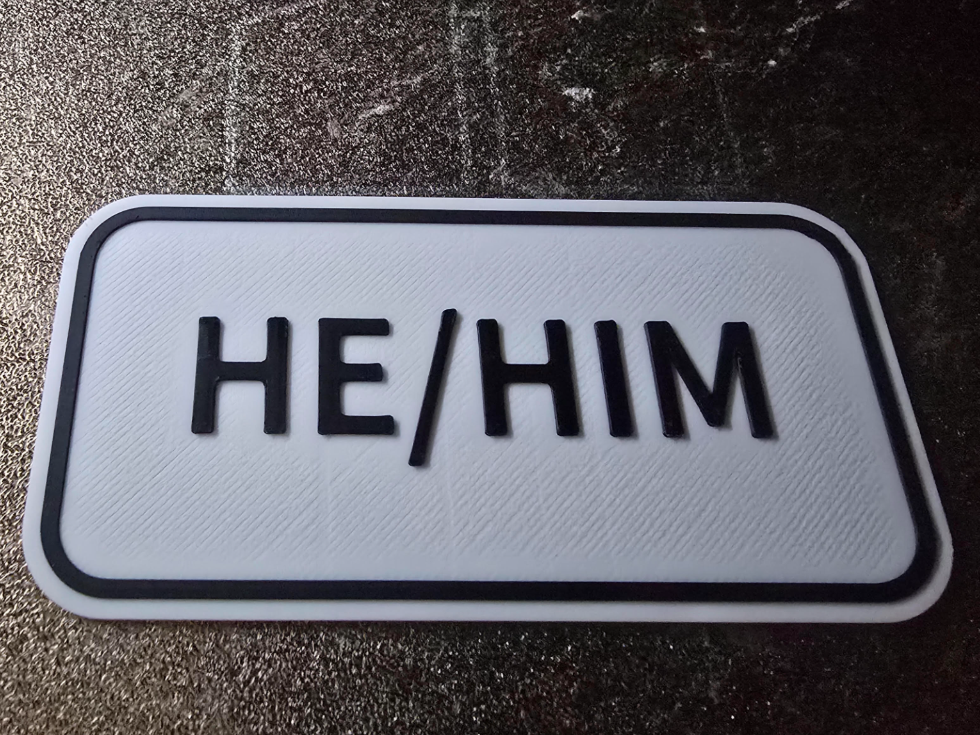 He/Him Name Tag