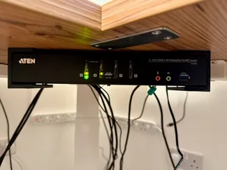 ATEN CS1924 KVM Switch Under Desk Mount