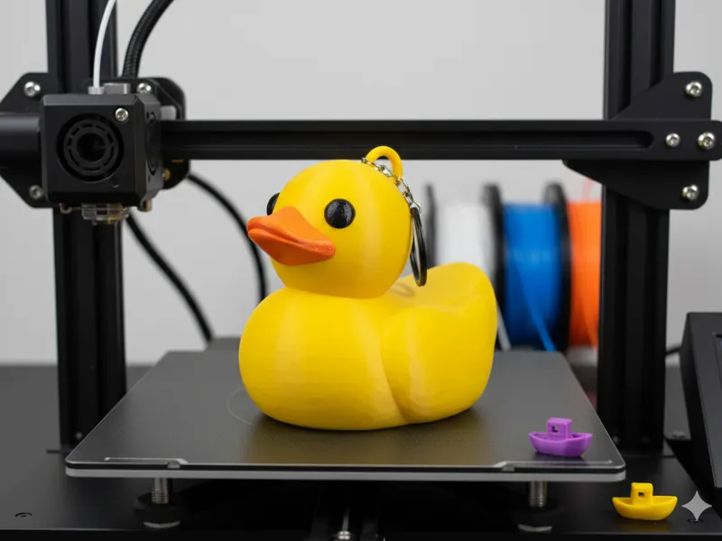 Duchain - small adorable duck key companion