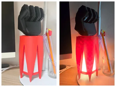 Ufo Robot Punch Lamp - LED Kit 001