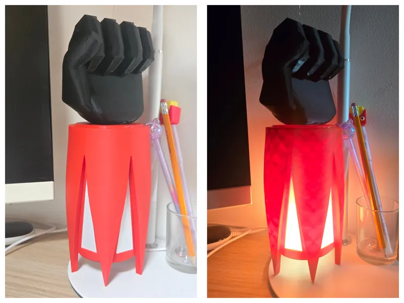 Ufo Robot Punch Lamp - LED Kit 001