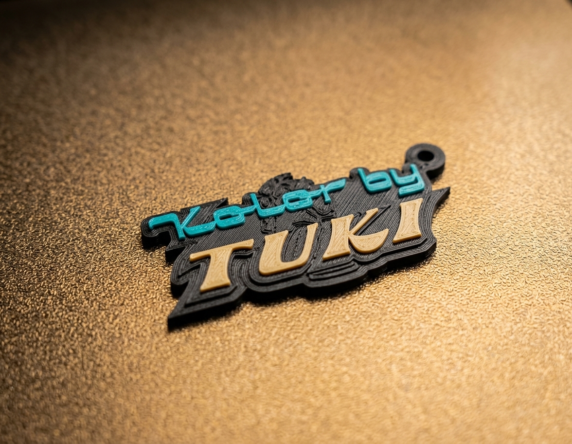 Kolor By Tuki Keychain - Free 3D Print Model - MakerWorld